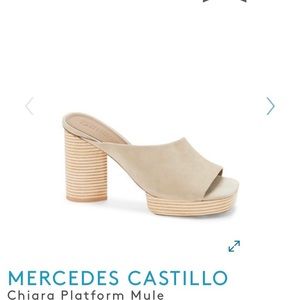 Mercedes Castillo Chiara platform suede Mule